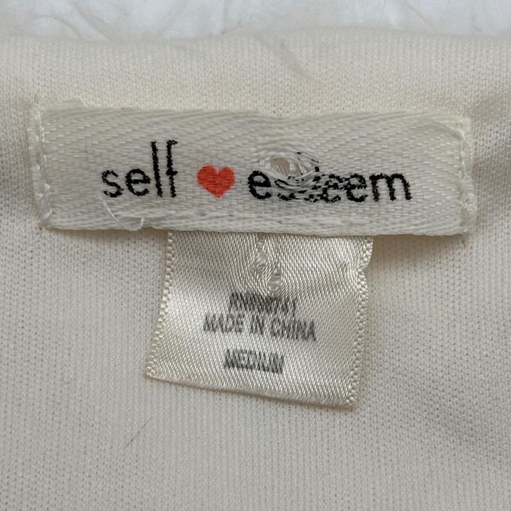 Self Esteem Faux Fur vest size medium creamy white‎ (A40) - Picture 5 of 8